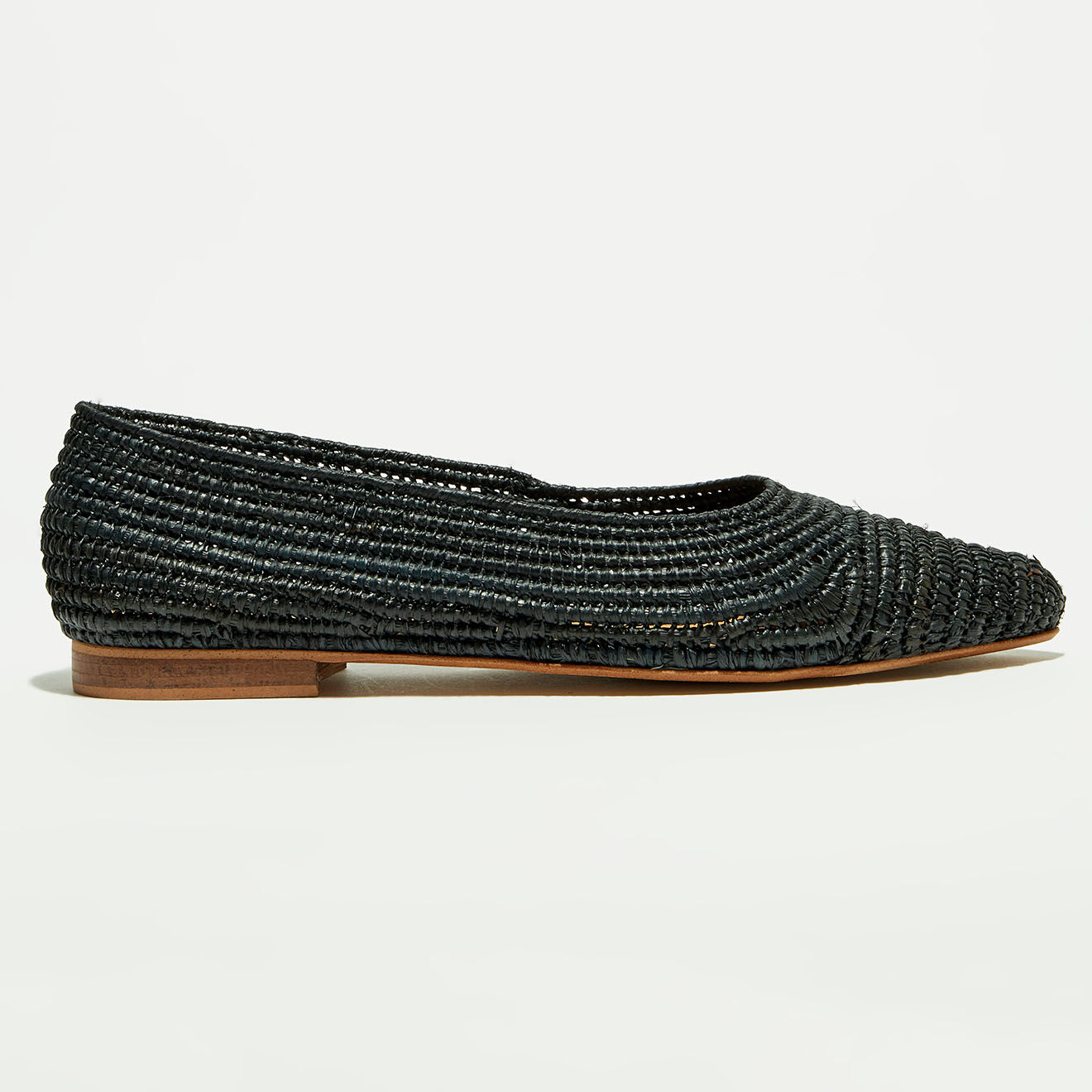 Quartier Latin Ballerines en Raphia noires