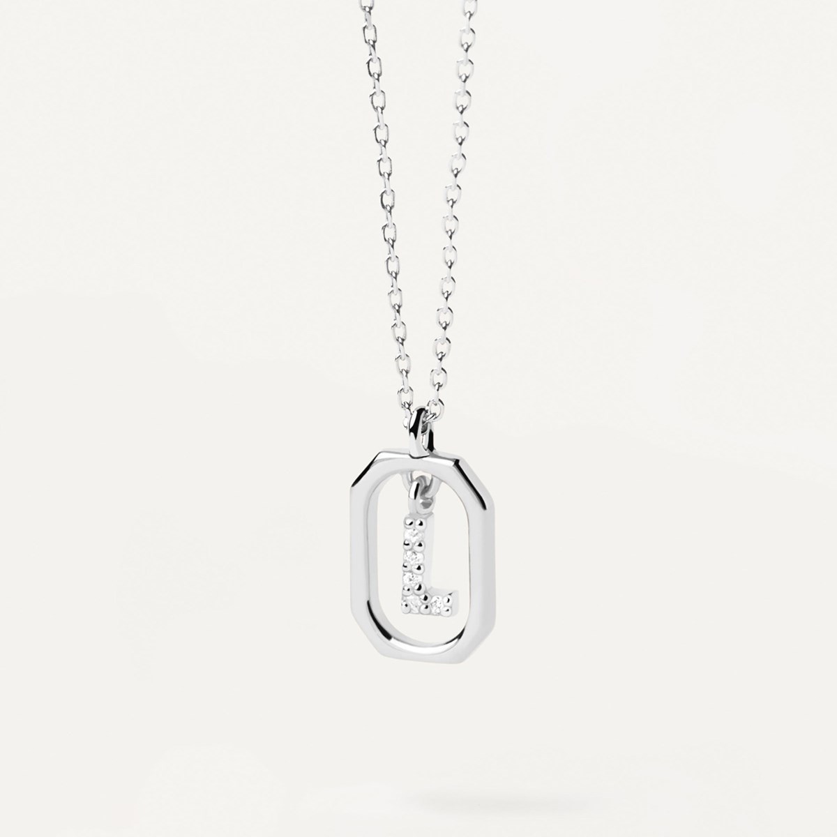 Collier Pdpaola Lettre L Mini Argenté