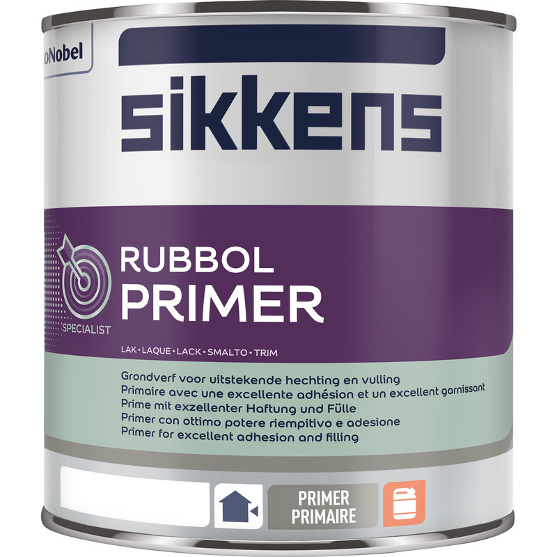 Sikkens Rubbol Primer Plus Alkyd 1L zuiver wit