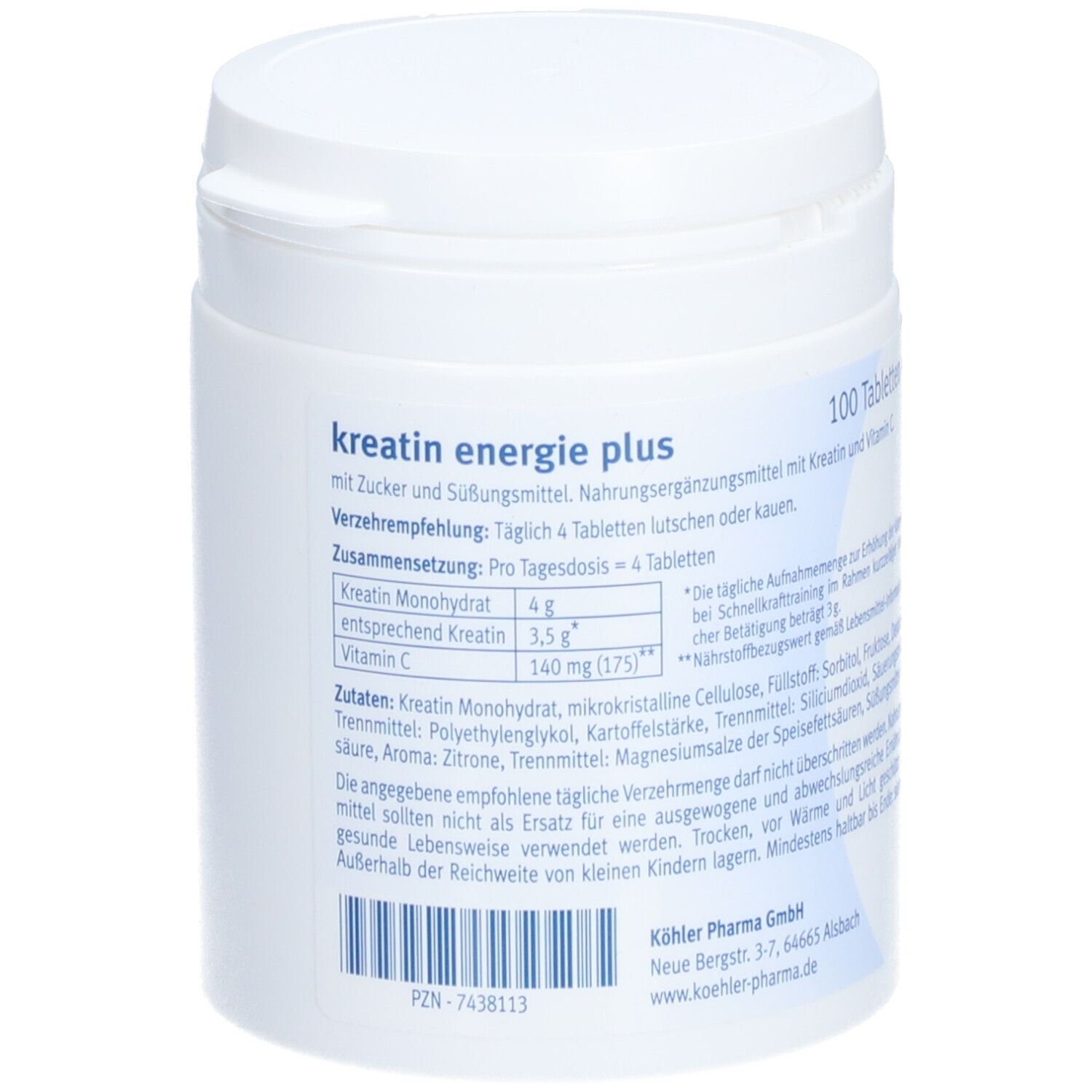Kreatin Energie Plus Tabletten