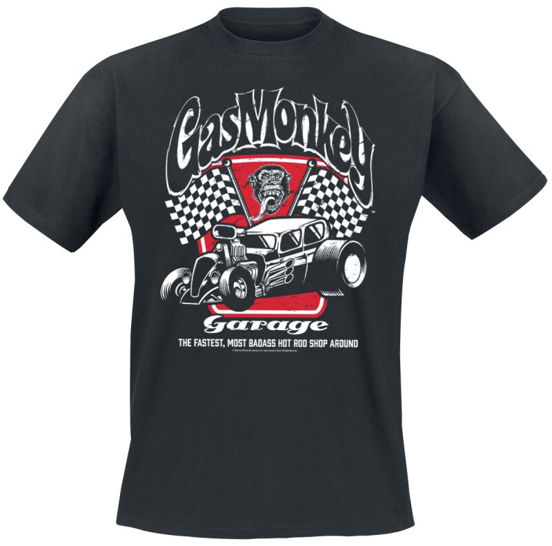 Badass Gas Monkey Garage | Gas Monkey Garage T-Shirt Manches courtes