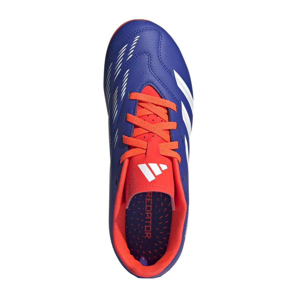 adidas Predator Clubjunior voetbalschoenen blauw/wit/rood