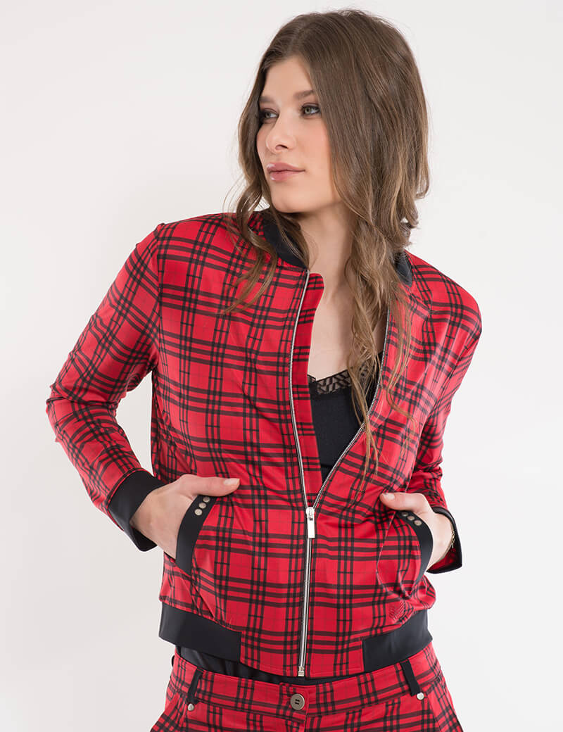 HBT PALACE - KIMY BOMBERS RED TARTAN