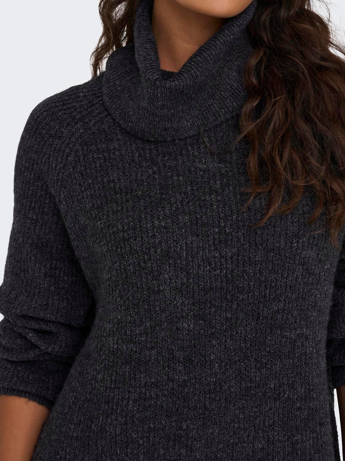 ONLSILLY Strickpullover Dark Grey Melange
