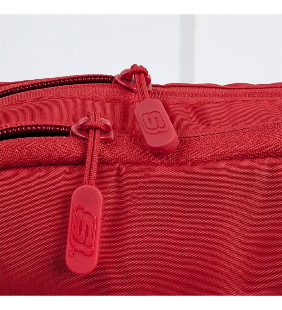 Bolsa de ombro unissex pequena Skechers S914 vermelha - 23 x 17 x 7 cm -