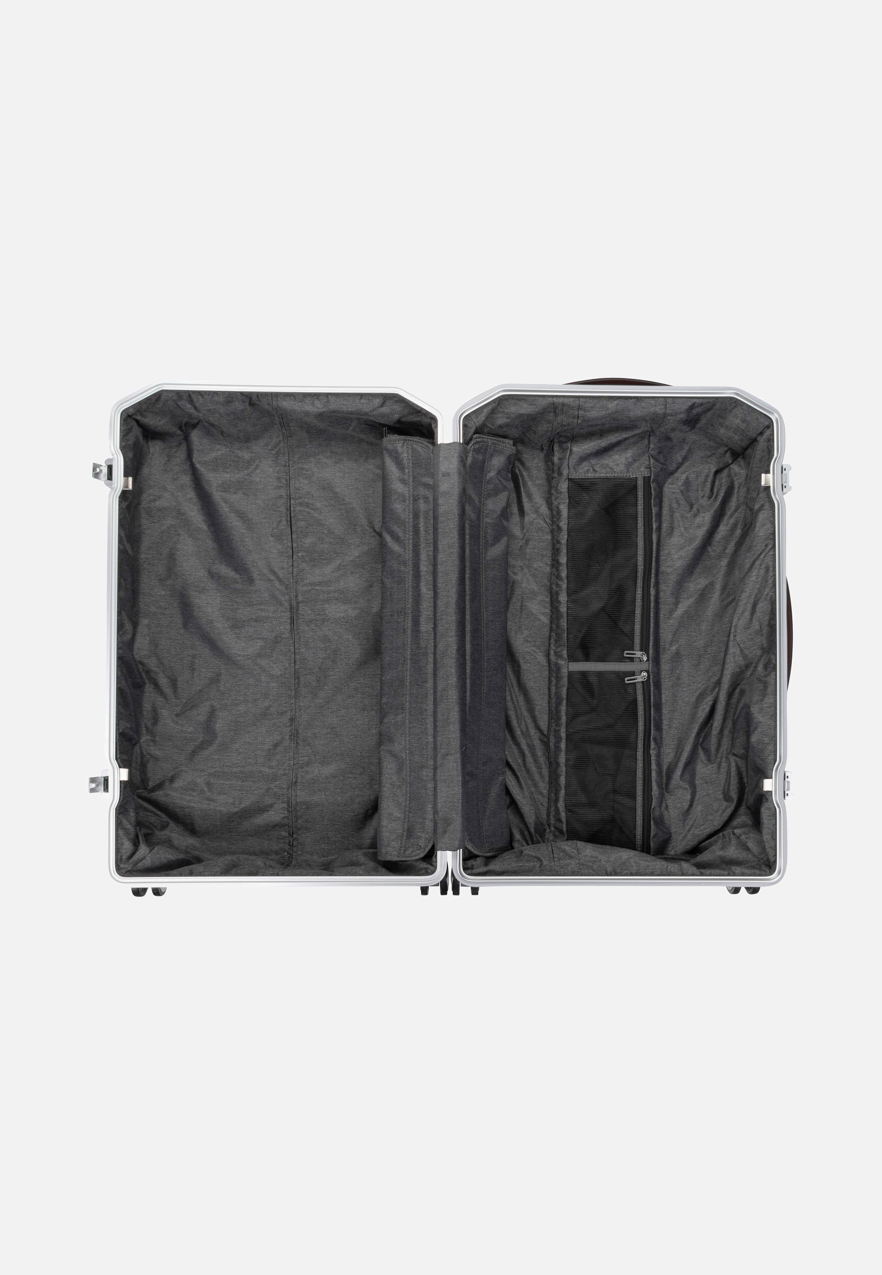 PQ Alu Big Size Spinner Grigio-Cuoio - Koffer
