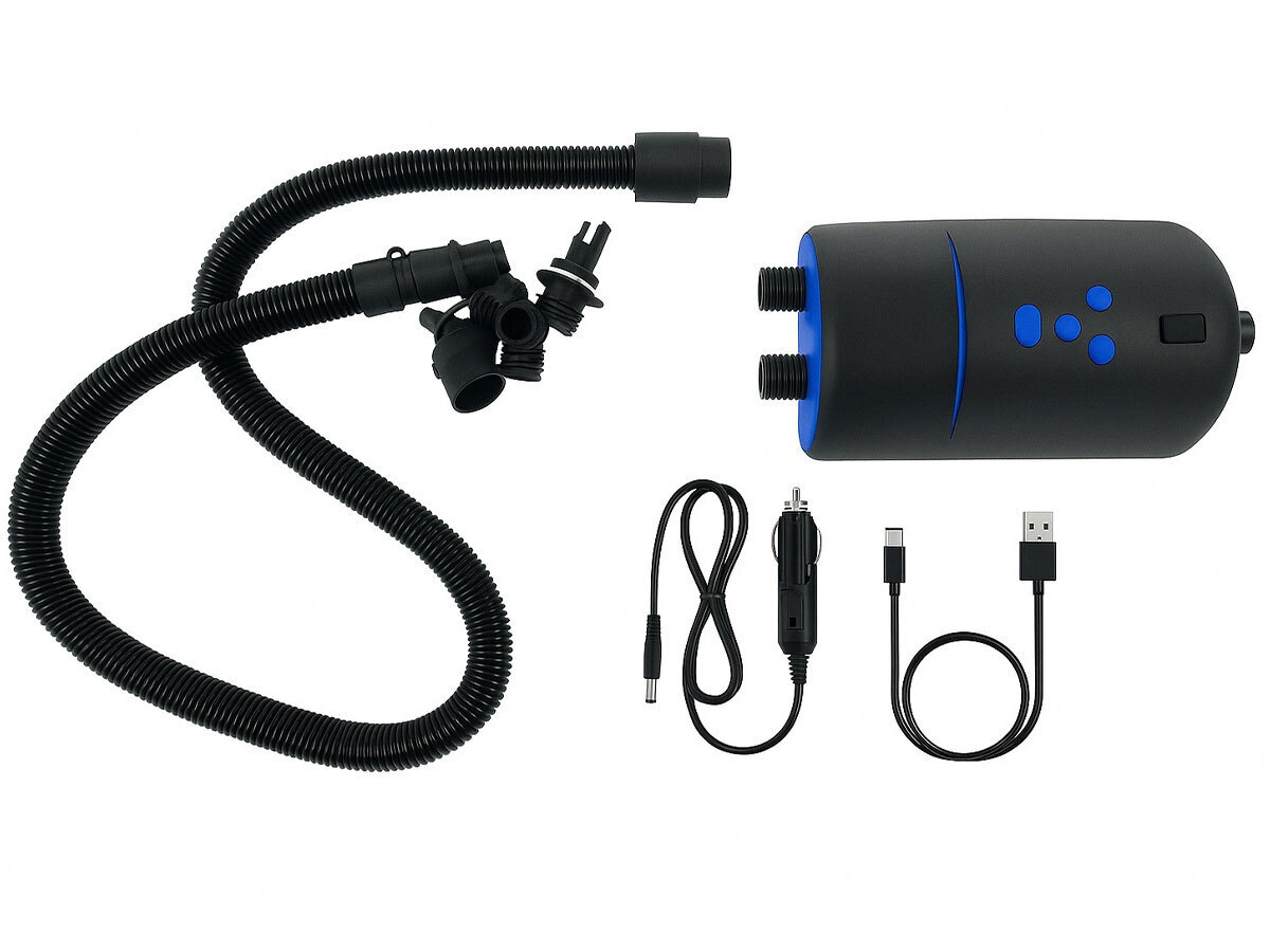 Obelink Cyclone Compact tentpomp met accu - Blue