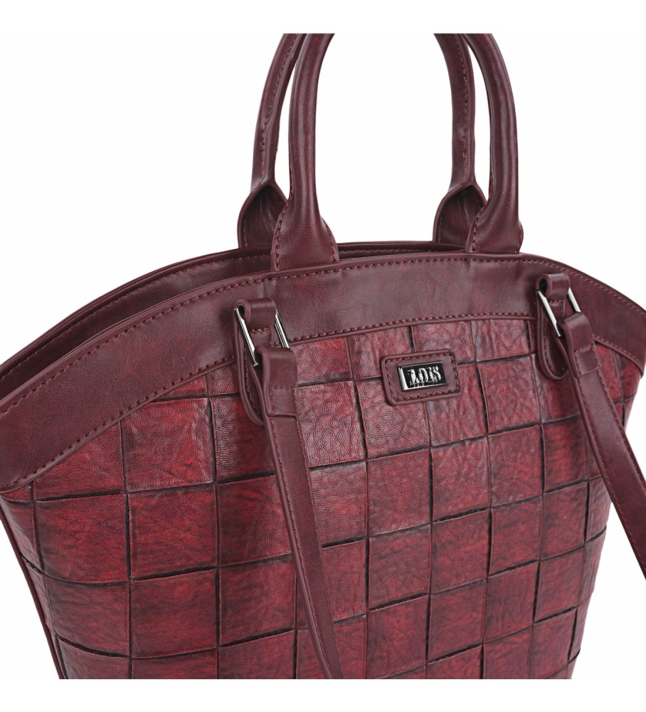 Bolsa tote Lois com alça dupla LOIS 316581 vermelha
