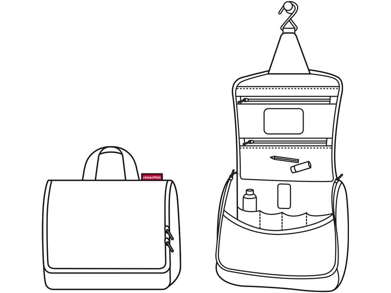 Reisenthel Necessaire Toiletbag Paisley Black Kosmetiktasche für alle wichtigen Bad-Accessoires