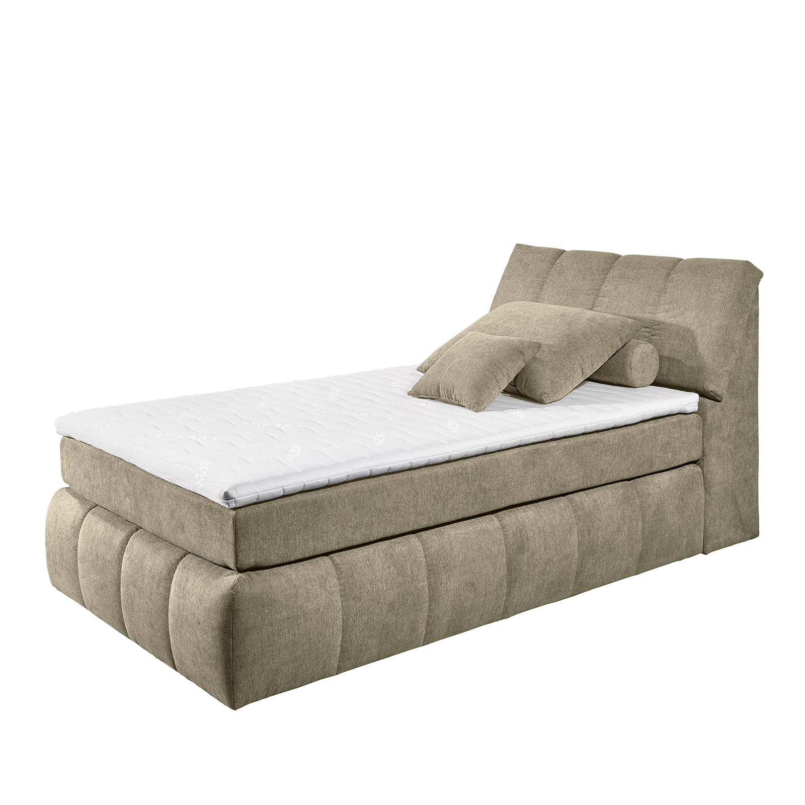 Boxspringbett - sand - H2 - 120x200 cm