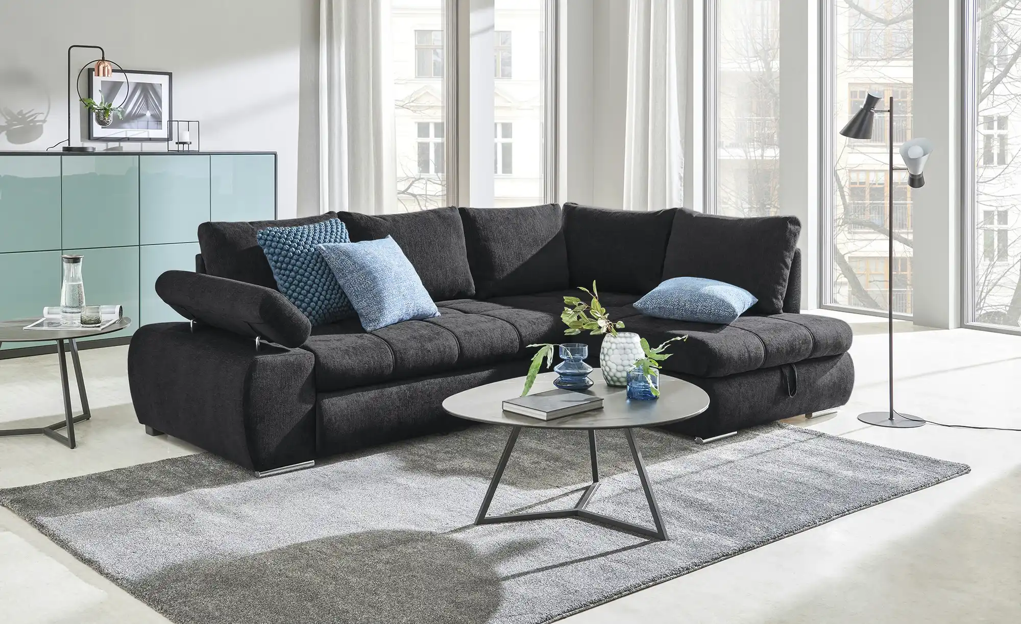 switch Ecksofa aus Flachgewebe Sky