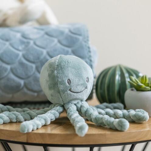Peluche Pieuvre Lapidou vert de gris - NATTOU