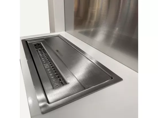 Cheminée murale bioéthanol VIENNA Blanc L65 x H75 x P23