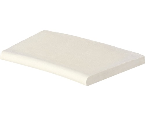 Zwembadrandsteen Aquitaine element met binnenbocht voor straal 250 cm, betonwit, 50 x 31 x 3,2 cm