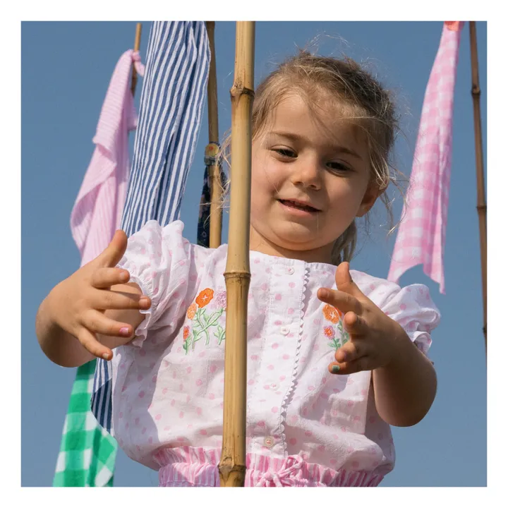 Kidsagogo Blouse Fernanda à Pois | Rose