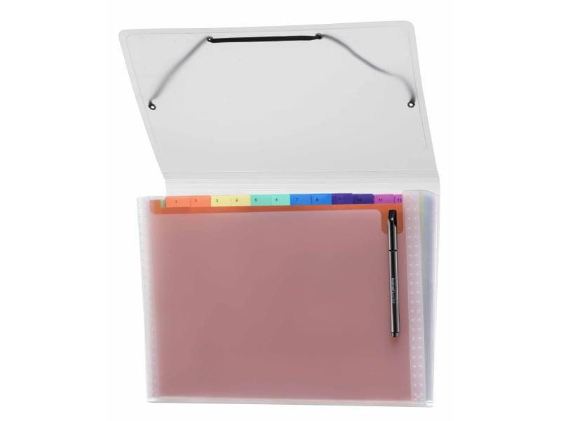 Kolma Fächermappe Daily Easy Rainbow A4 Transparent Fächermappe KolmaFlex