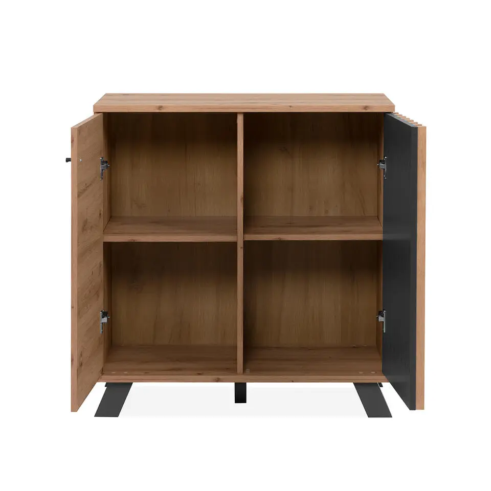 CALICOSY - Dressoir LUBLIN - Licht hout - 85x80x40 cm