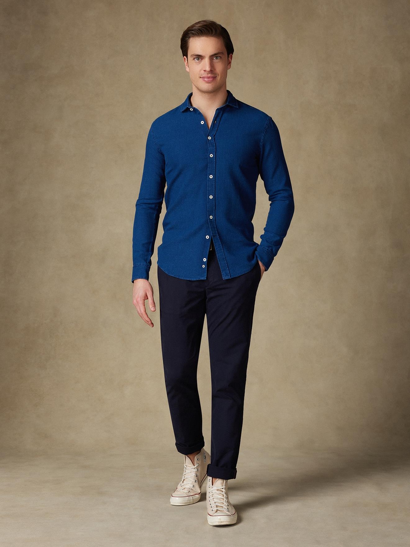 Chemise cintrée Erwin indigo