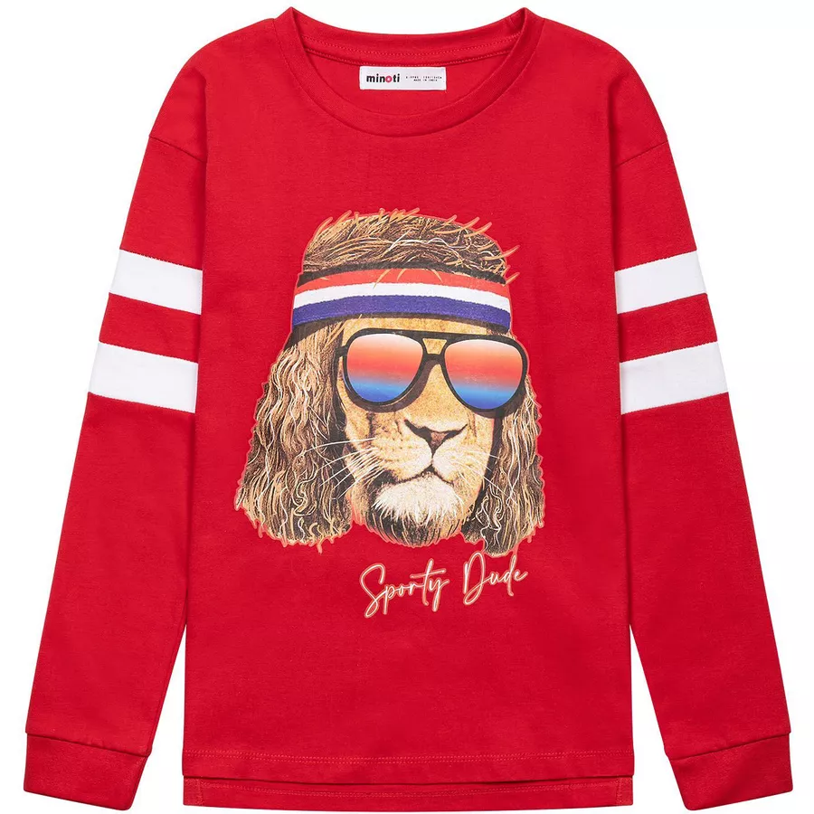 MINOTI Longsleeve „Sporty Dude“ Rot