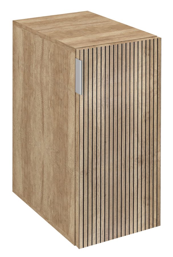 Sapho Cirasa zijkast voor wastafelmeubel 30x46x64cm eiken ribbel