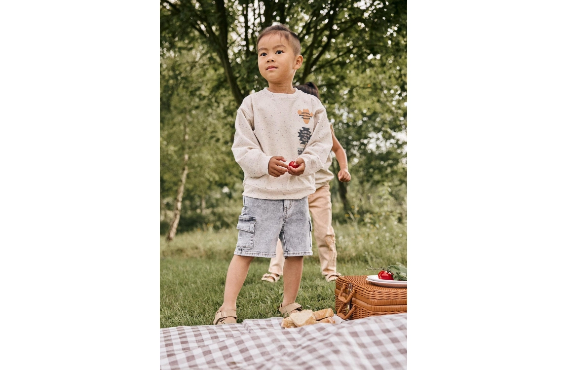 Daily7 Daily7 denim cargo shorts grey denim