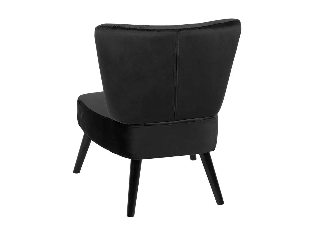 Fauteuil VAASA Velours Noir