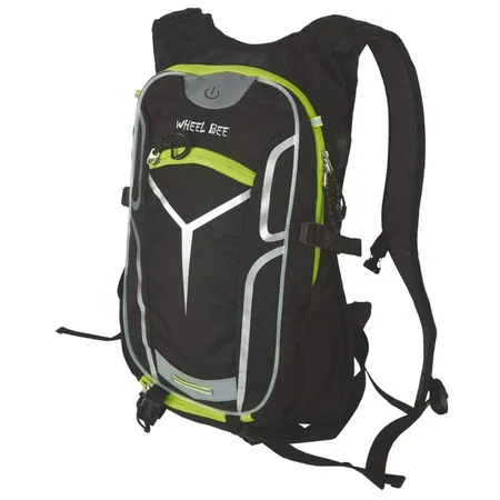 Wheel-Bee LED Fahrrad Rucksack Stelvio Black