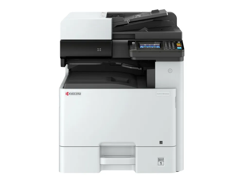 Kyocera ECOSYS M8124cidn - Multifunktionsprinter - farve - laser - A3/Ledger (297 x 432 mm) (original) - A3/Ledger (medie) - op til 24 spm (kopiering) - op til 24 spm (udskriver) - 100 ark - USB 2.0, Gigabit LAN, USB vært