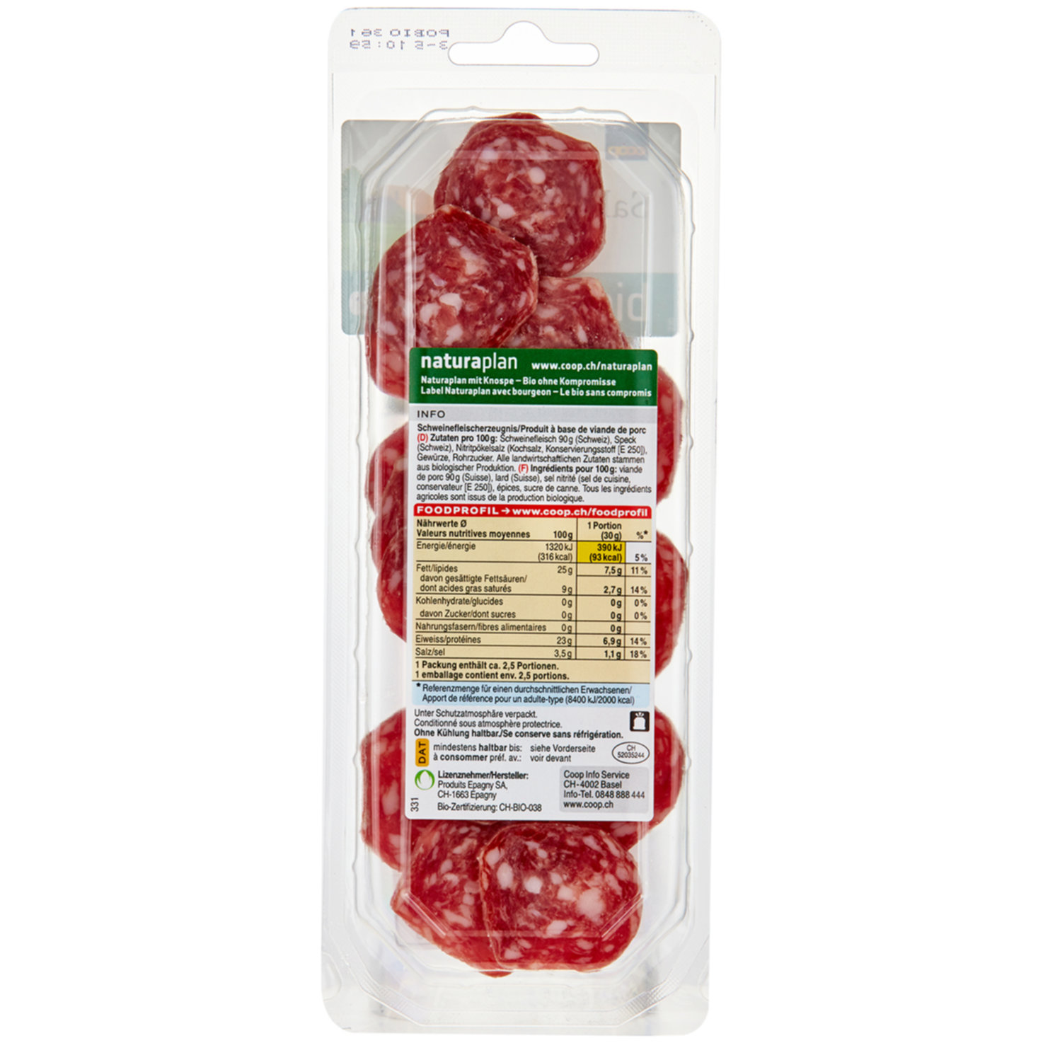Naturaplan Bio Salami ca. 70g