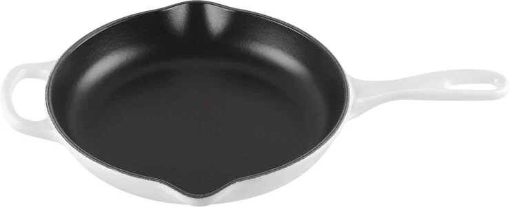 Le Creuset Stegepande støbejern 23cm White White