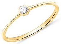 Verlovingsring in 14 karaat goud met Diamant