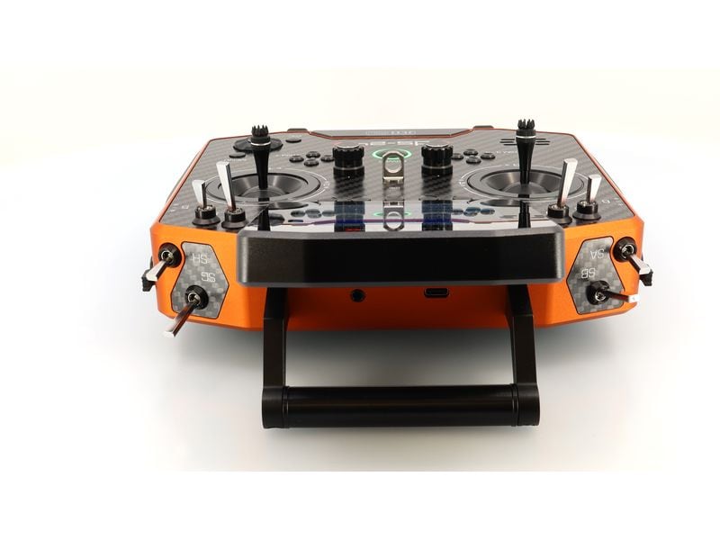 Jeti Fernsteuerung DS-24II Carbon Line Orange 24 Kanal, Dup Professioneller 24-Kanal-Sender mit Geber auf Rückseite und Carbon-Frontplatte