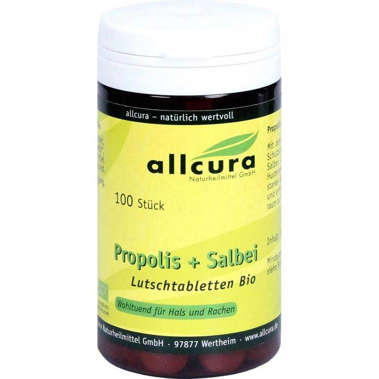 Propolis Salbei Lutschtabletten Bio, 100 St