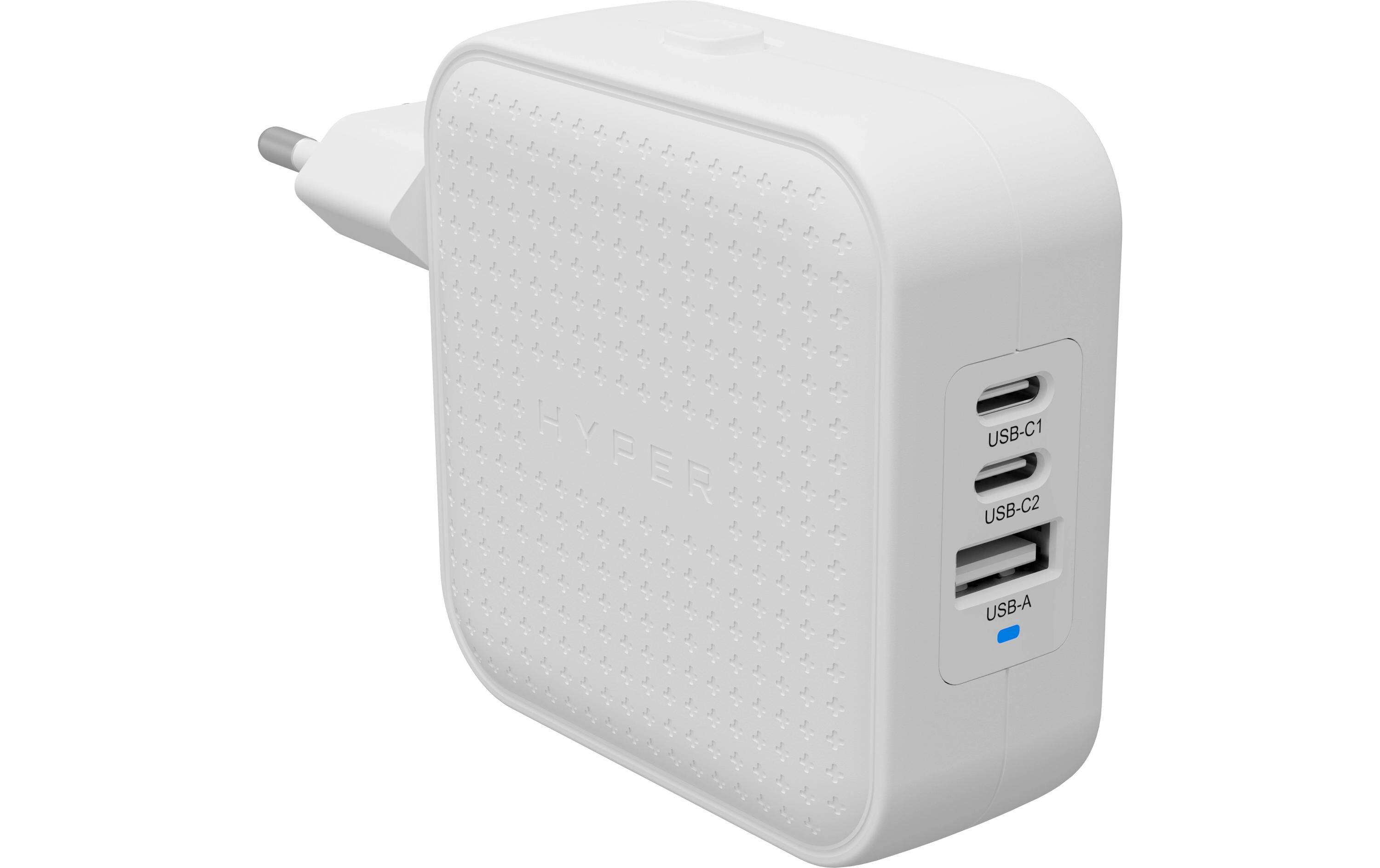 USB-Wandladegerät HyperJuice USB-C GaN 70 W WeissUSB-C GaN Reise-Ladegerät
