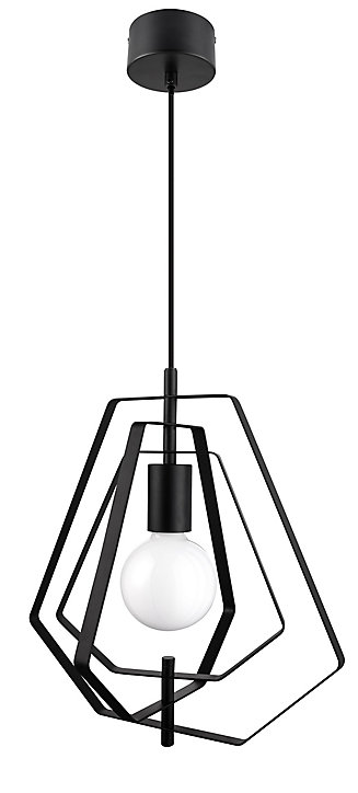 Suspension Nedoki GoodHome E27 noir mat