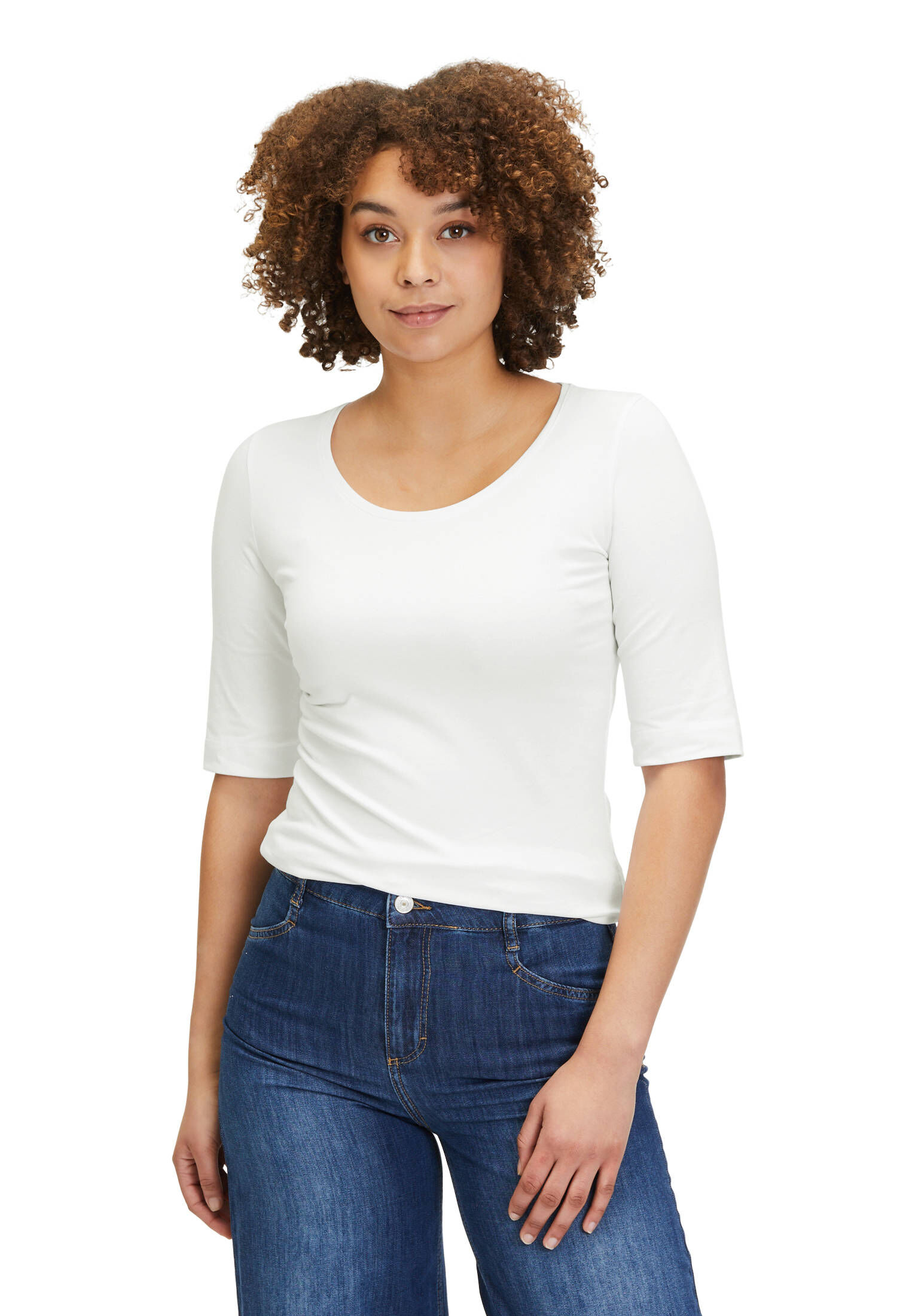 Cartoon| Damen Basic Shirt mit Rundhalsausschnitt