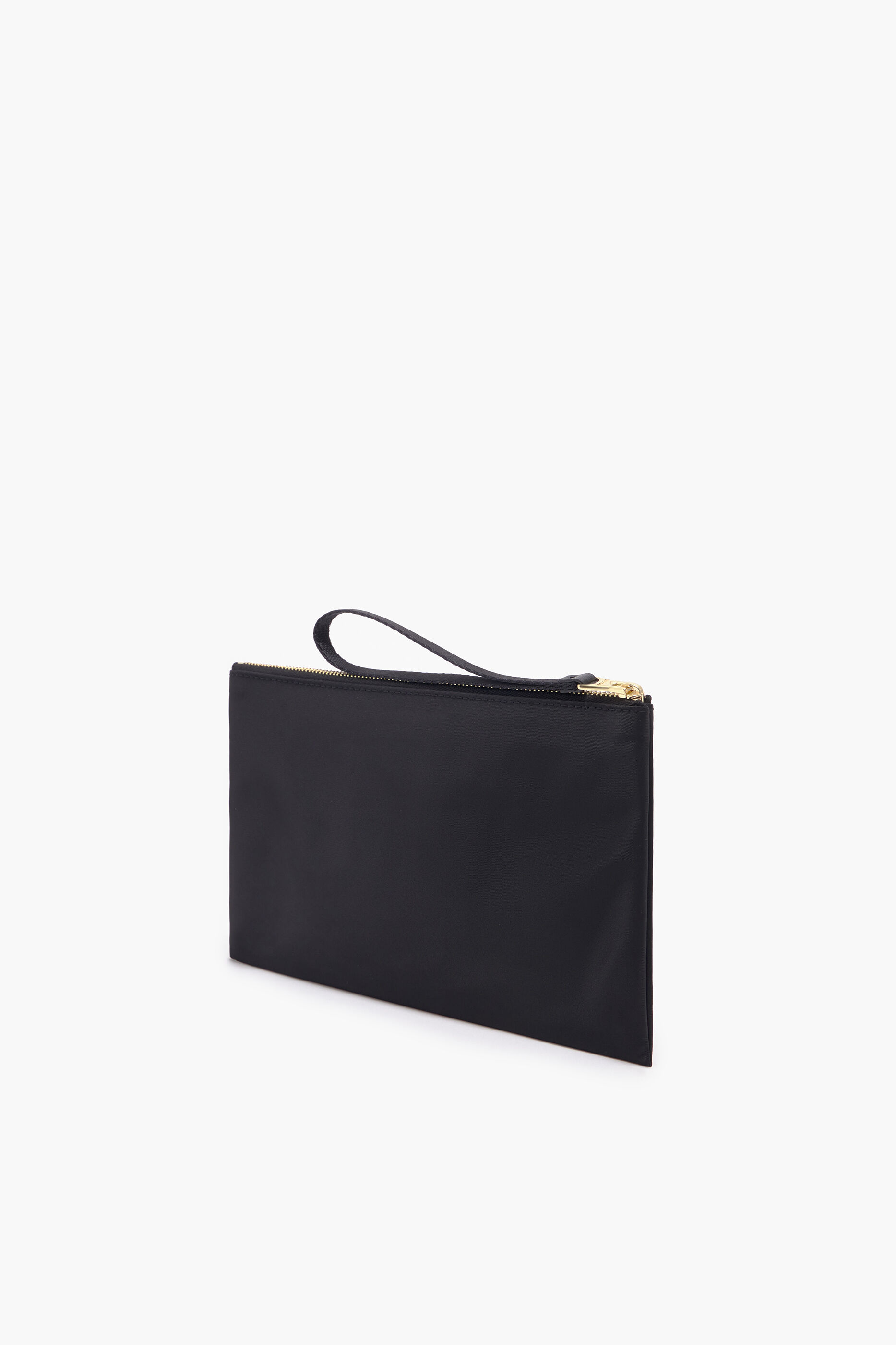 Nécessaire plana tamanho M em nylon preto