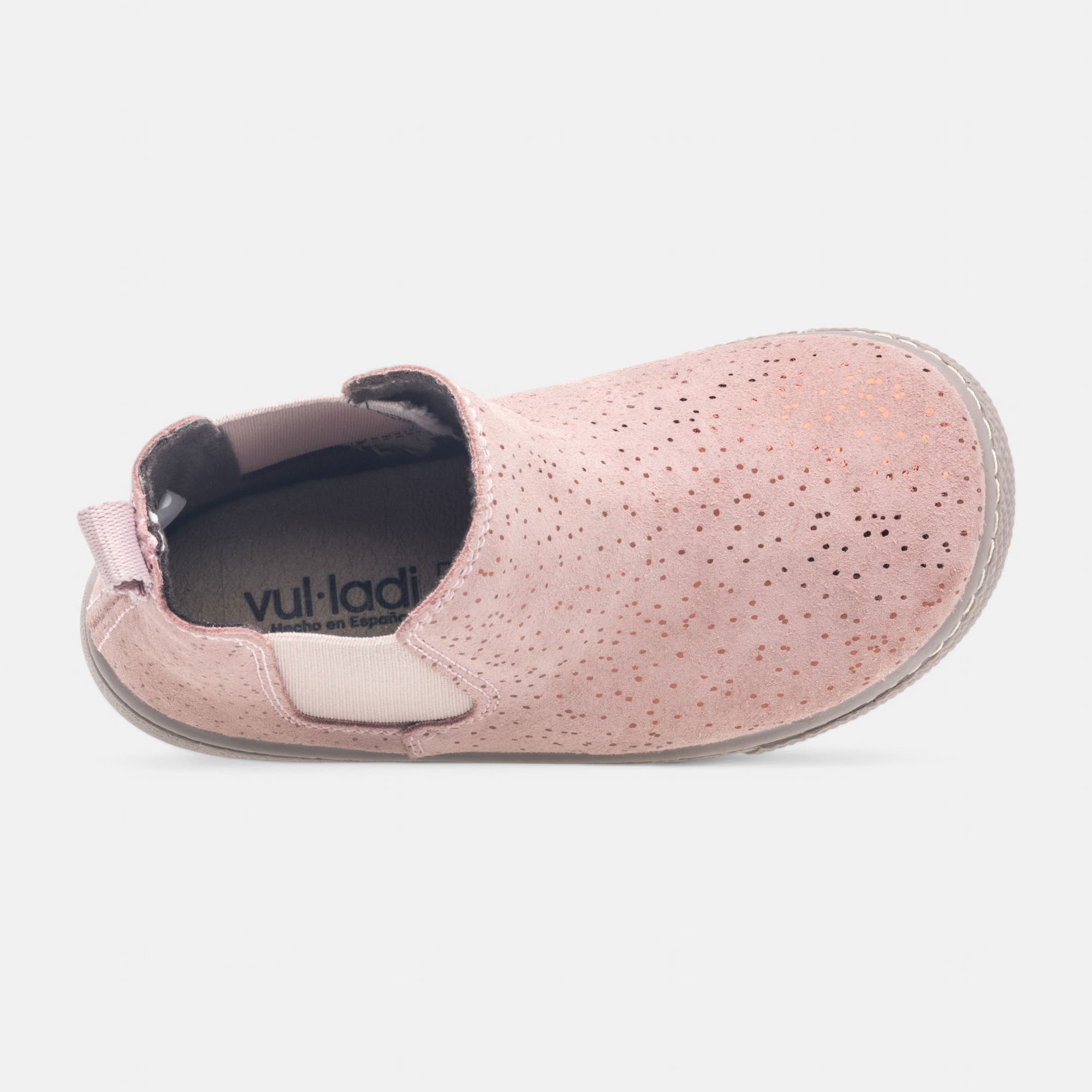 Boots Fille en cuir rose