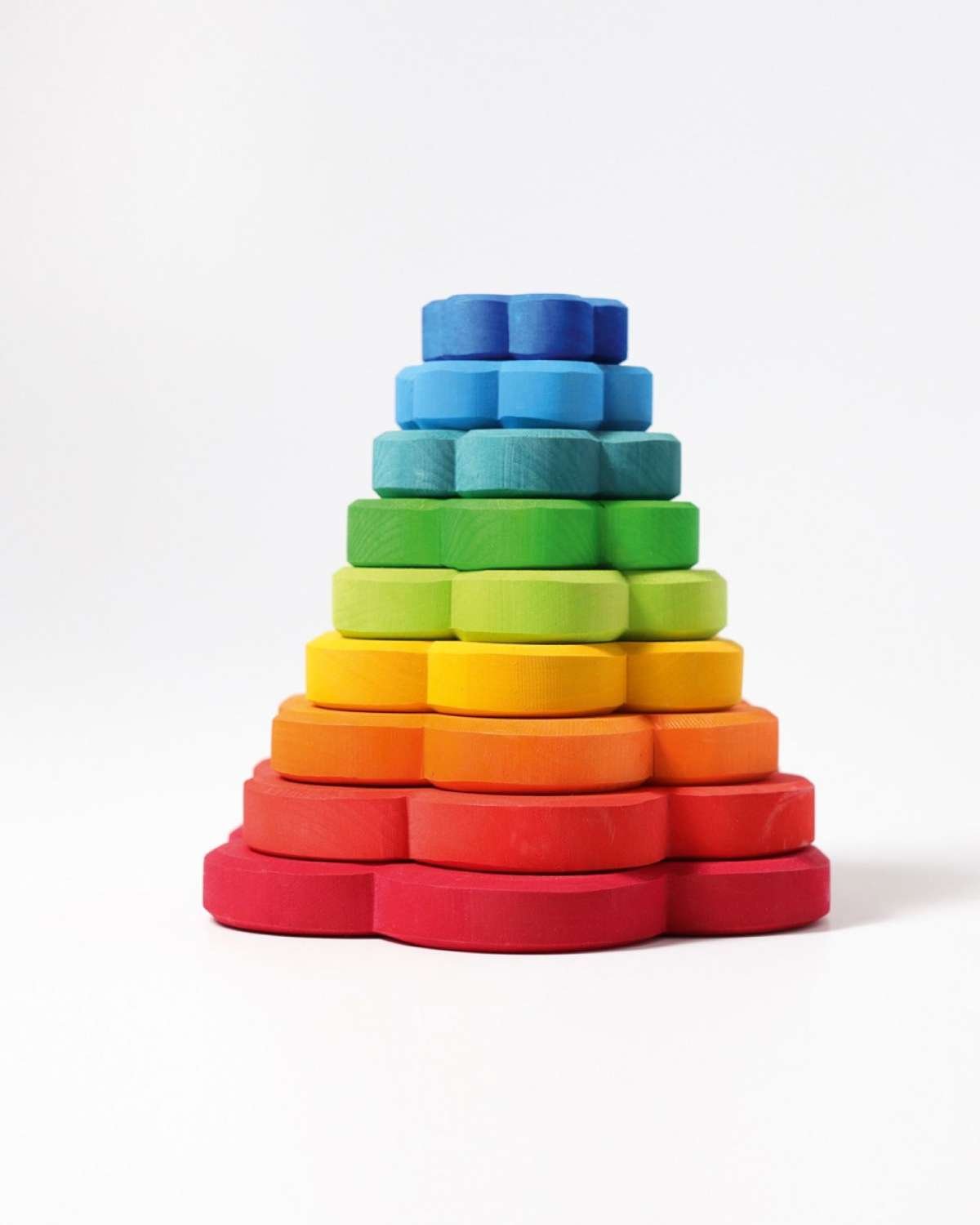 Stabletårn Blomst m/ hull til Bursdagsring figurer – 2i1 | Montessori Leker