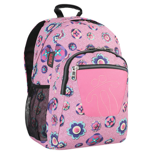 Mochila escolar adaptável a carrinho, aquarela.