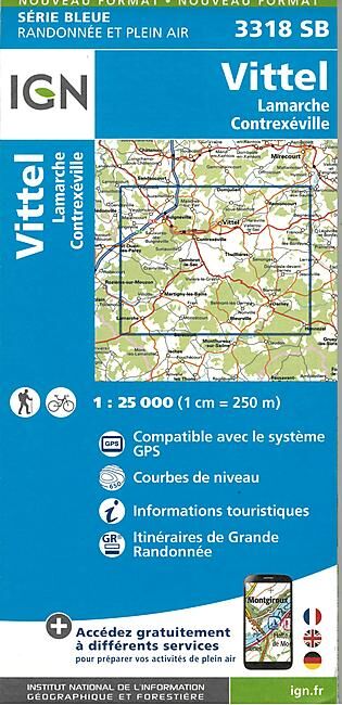 IGN - 3318 SB VITTEL LAMARCHE 1 25 000