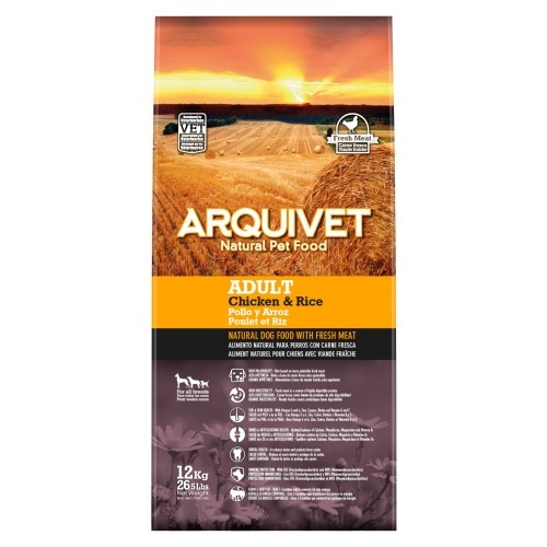 Ração para cães adultos, sabor frango e arroz