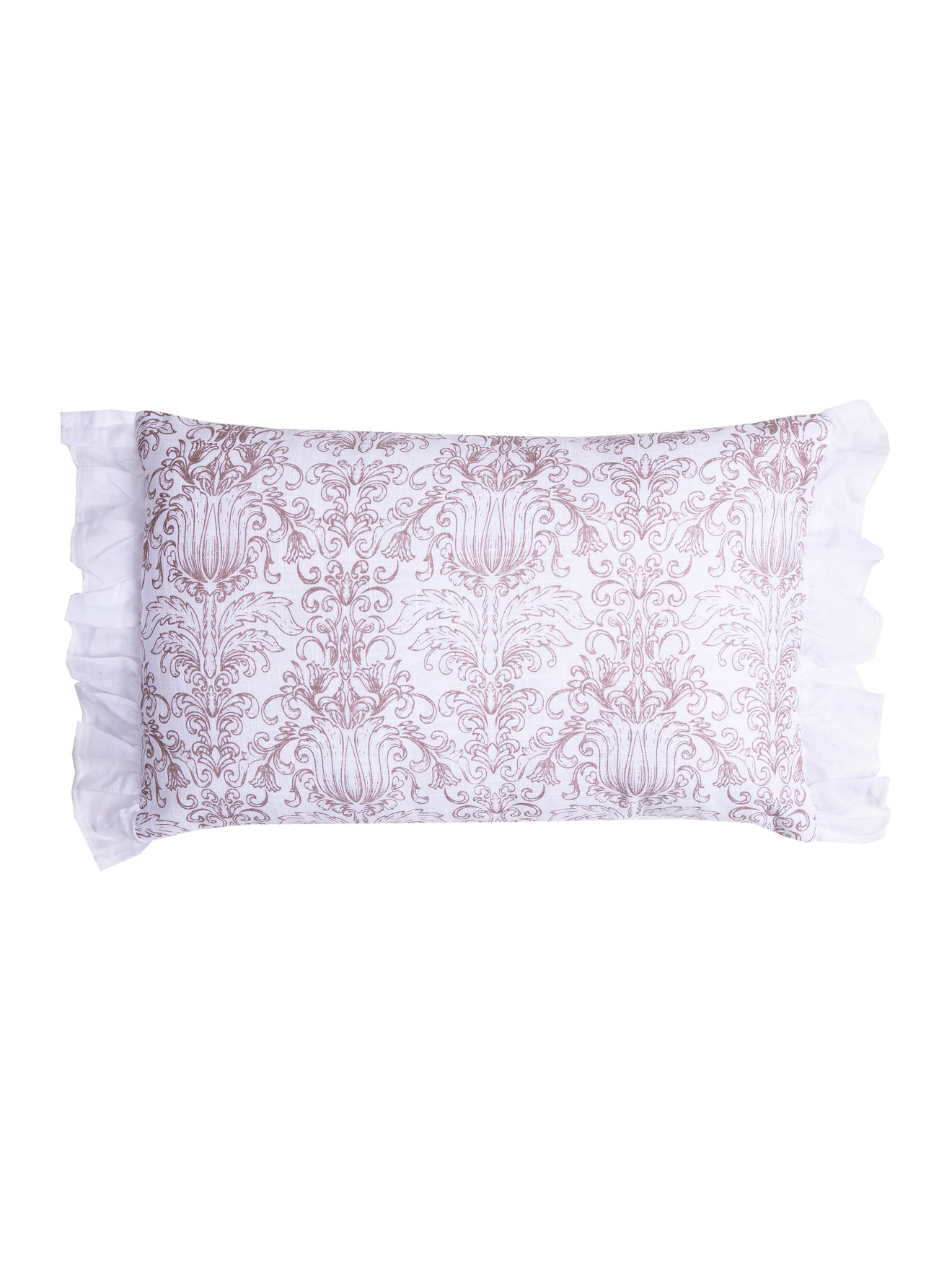 Coussin volanté imprimé baroque
