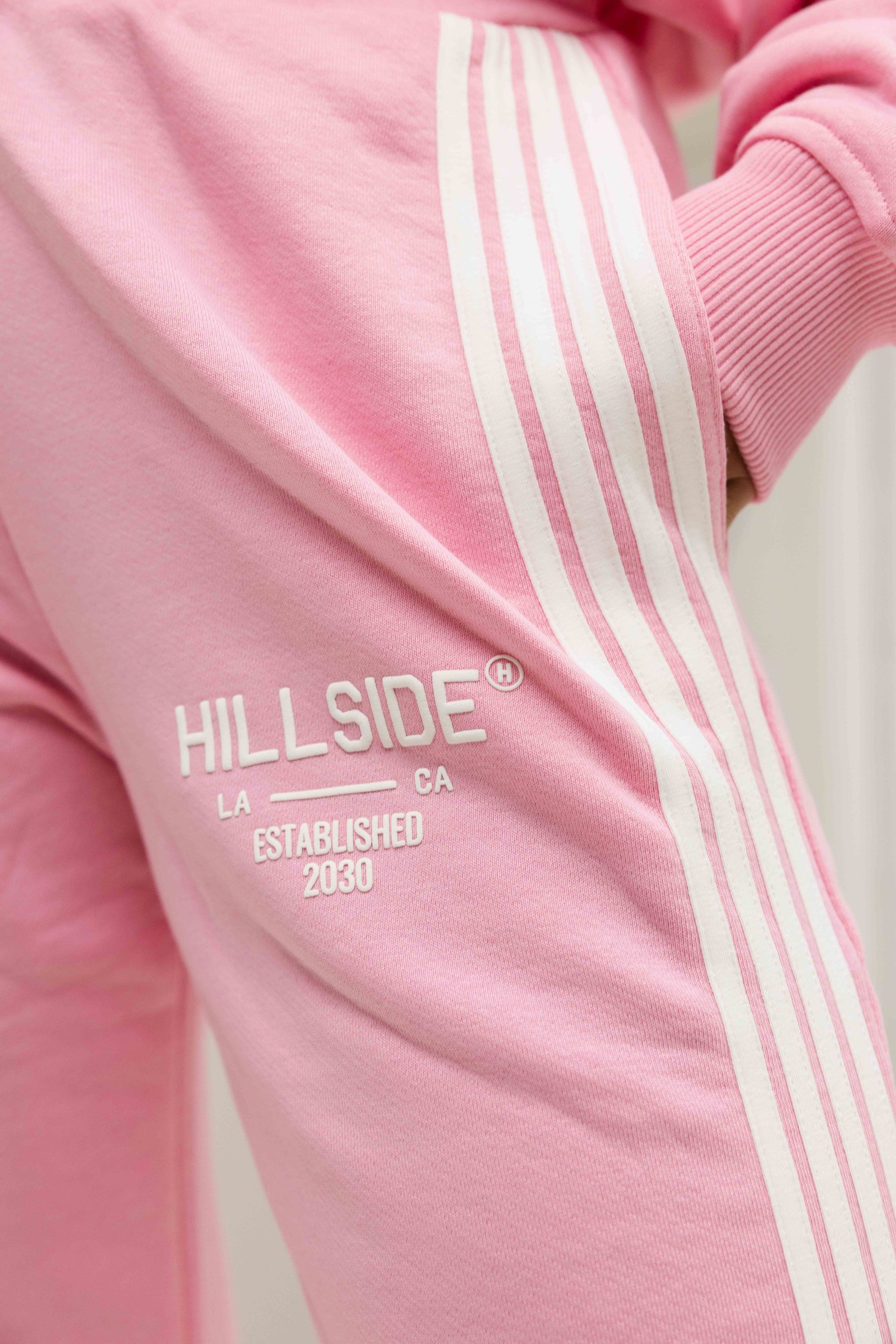 Hillside Stripe Trainingspak Dames Roze