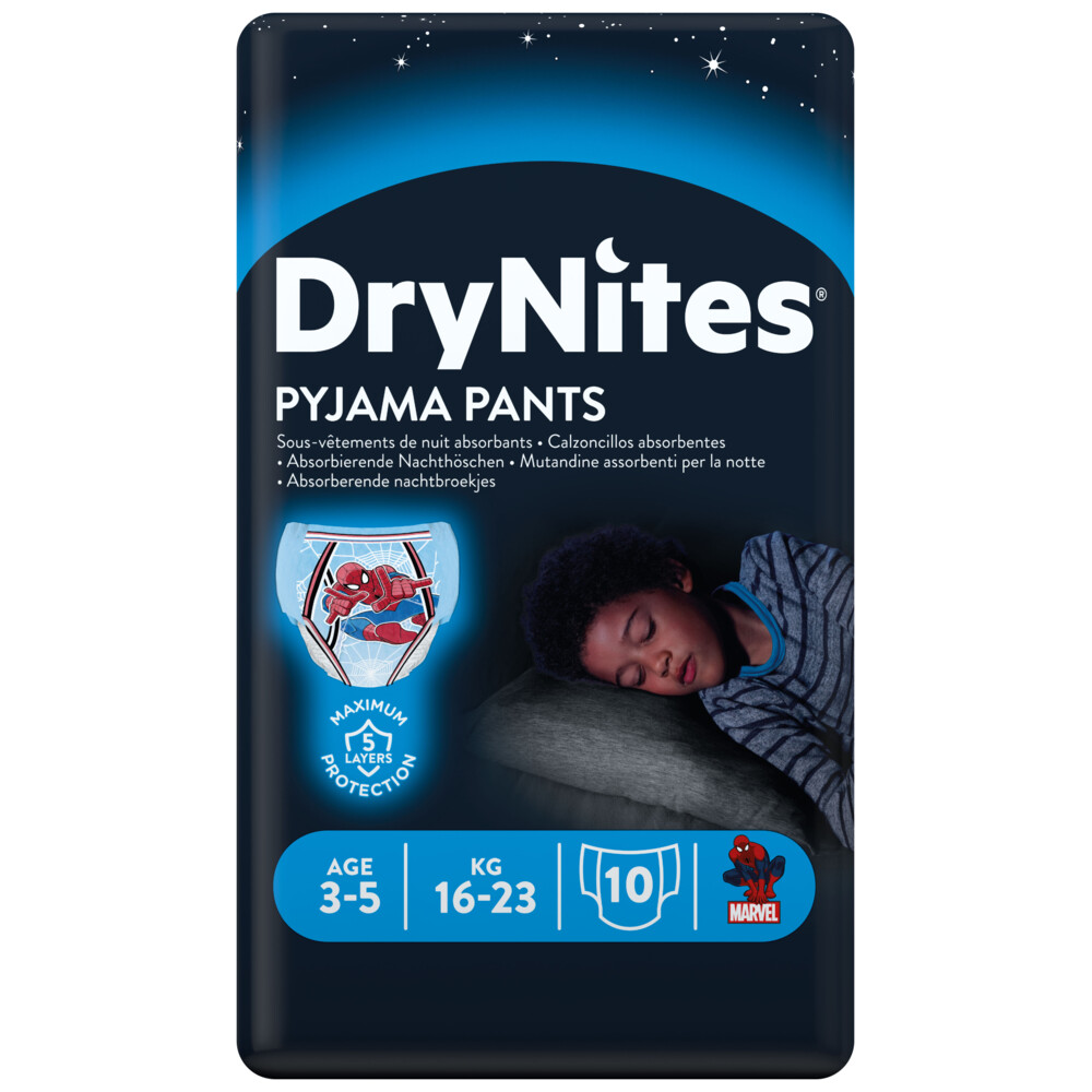 3x DryNites Absorberende Luierbroekjes Boy 3-5 jaar10 stuks