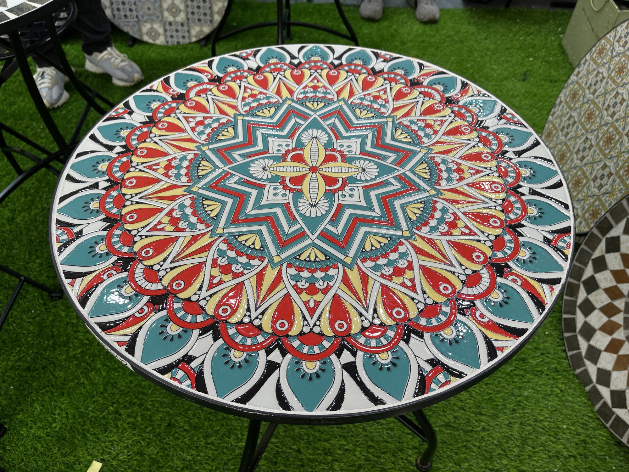 Kacheltisch 'Clément', multicolor, Ø 60 cm, 71 cm günstig bestellen