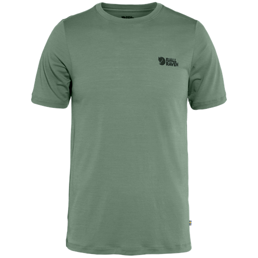 Fjällräven Abisko Logo T-shirt, Patina Green, M