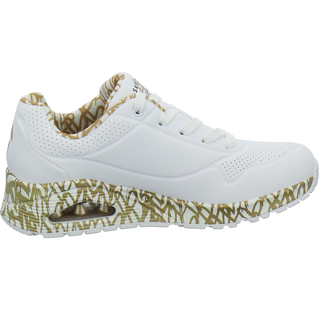 Skechers Sneaker Damen UNO GOLDCROWN Weiß-kombi