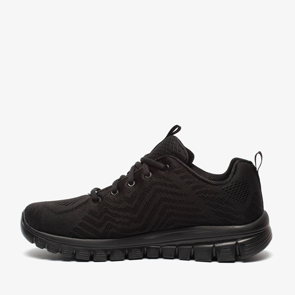 Skechers Get Connected dames sneakers zwart