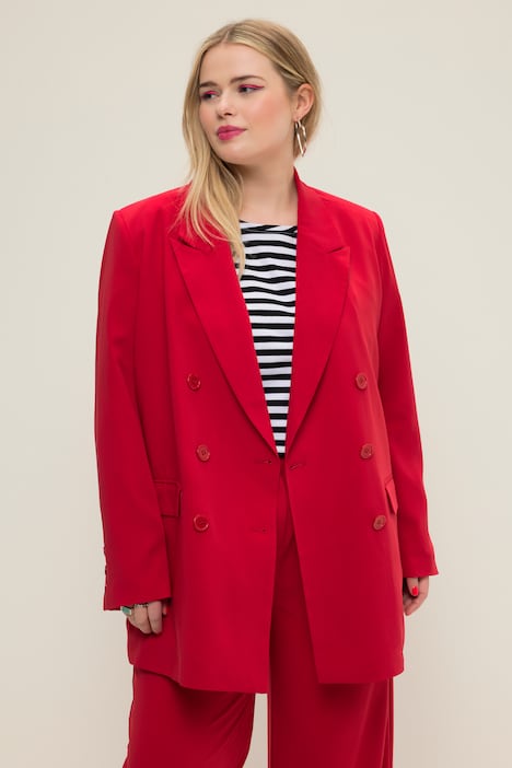 Blazer, Loose Fit, doppelreihig, Revers
